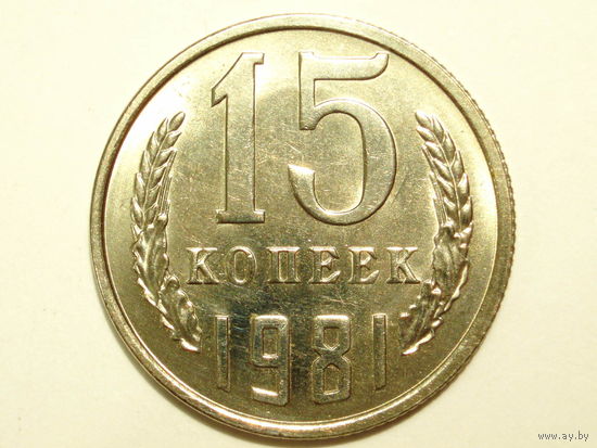 15 копеек 1981 aUNC #A