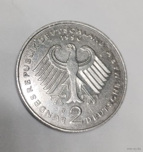 2 марки Германии 1990