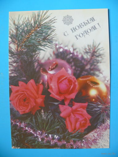 Круцко Б.(фото), С Новым годом! 1990, чистая.