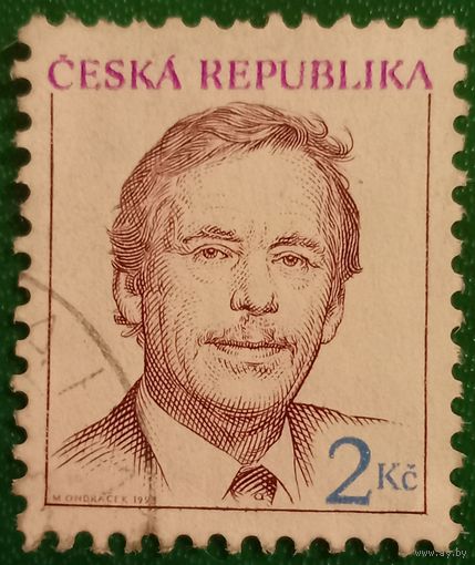 Чехия 1993. Чешский писатель Вацлав Гавел 1936-2011