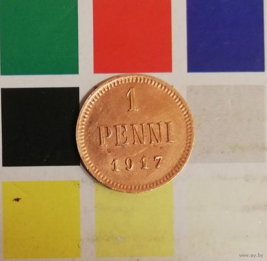 Русская Финляндия 1 пенни 1917