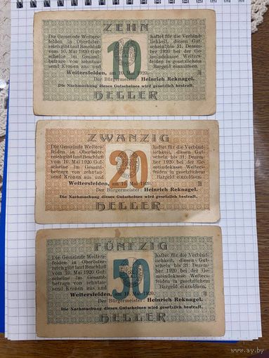 10-20-50 геллеров Австрии-1 - коллекция