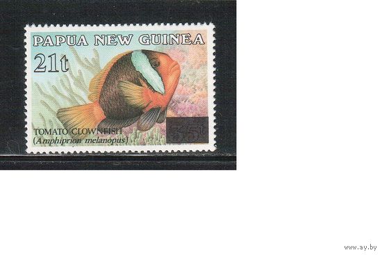 Папуа Новая-Гвинея-1994 (Мих.706) , ** , Морская фауна,Рыбы Надп.