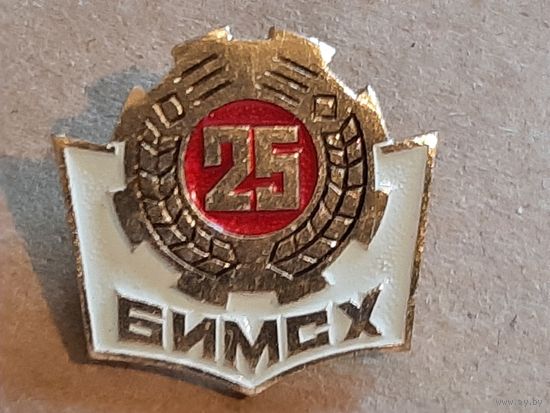Значок 25 лет БИМСХ