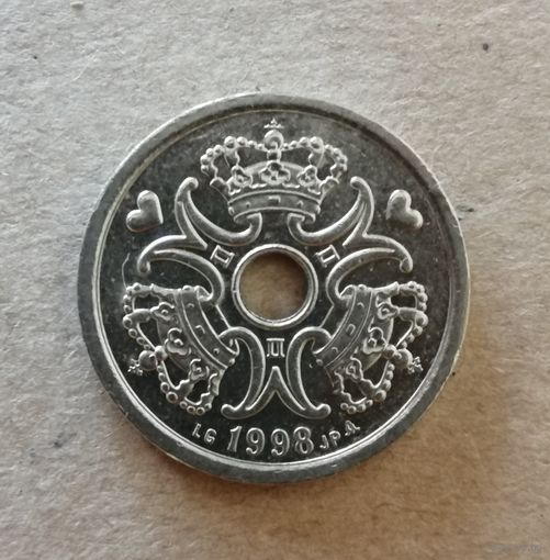 Дания 1 крона, 1998 г., KM# 873  ю