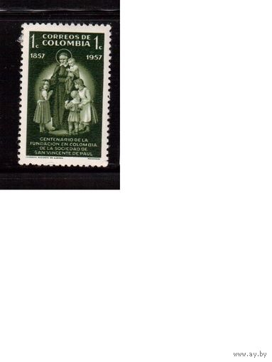 Колумбия-1957(Мих.822) ,  гаш. , Религия,Дети