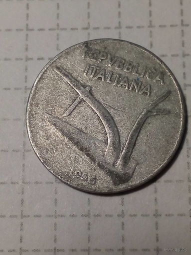 10 лир Италия 1956 год