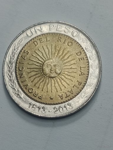 Аргентина 1 песо 2013 года .