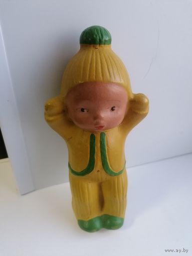 Игрушка СССР, девочка, пищалка, Состояние