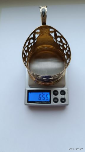 Подстаканник (высота 6,5 см, диаметр 7,0 см), позолота, чернь. Вес 65,5 грамма. Серебро 875, 8КХП. Не чищен, позолота горит, состояние нового. 37