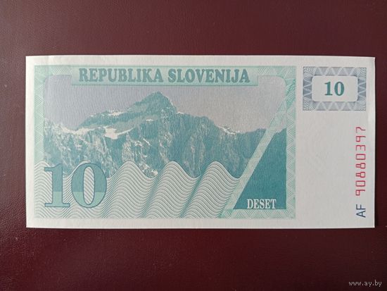 Словения 10 толаров 1990