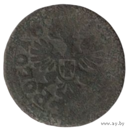 Королевство Польша (Светлейшая Речь Посполитая Обоих Народов). 1 солид (шэляг, боратинка) 1661.