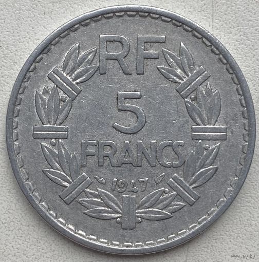 Франция 5 франков 1947 г.