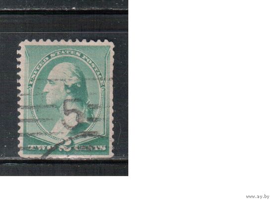 США-1887, (Мих.54), гаш.  , Стандарт, Президенты, Вашингтон(1)