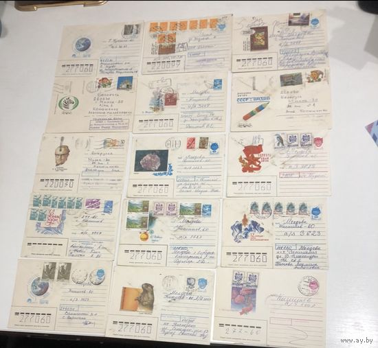 Конверты с марками