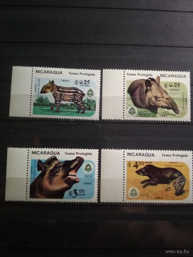 Никарагуа. 1984 г. Животные.
