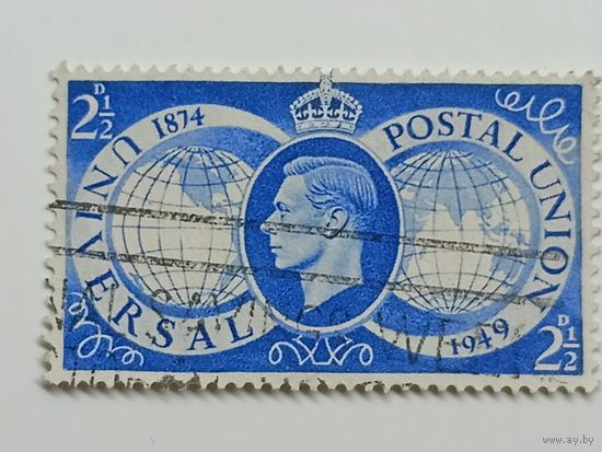 Великобритания 1949. 75 лет Всемирному почтовому союзу