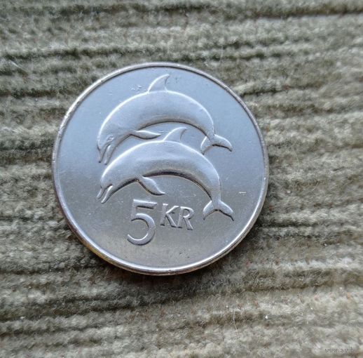 Werty71 Исландия 5 Крон 2008 Дельфины