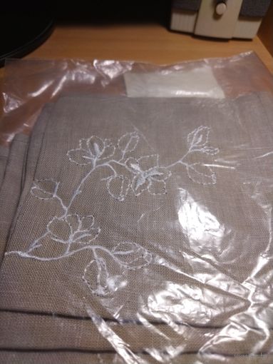 Комплект салфеток   30х30 6штук лен 100%