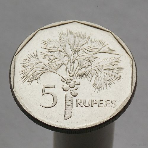 Сейшелы 5 рупий 2010