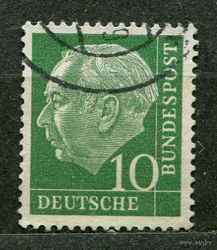 Президент ФРГ Теодор Хойс. Германия. 1954