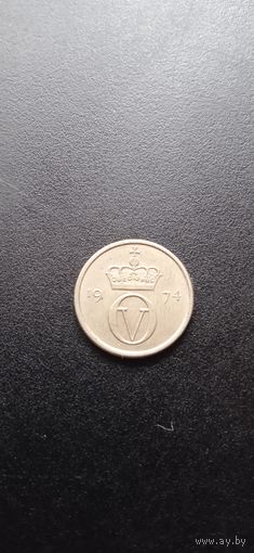 Норвегия 10 эре 1974 г.