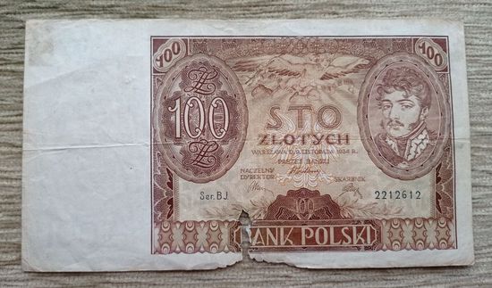 Werty71 Польша 100 злотых 1934 банкнота