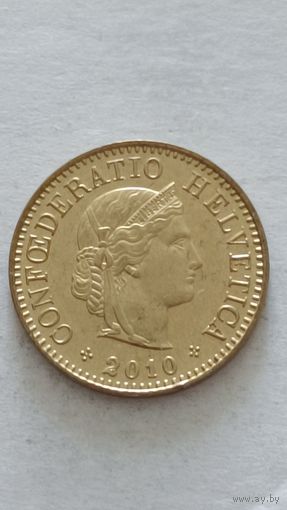 Швейцария. 5  раппен 2010 года