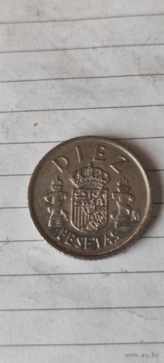 Испания 10 песет 1984