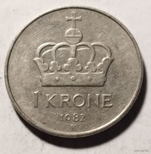 Норвегия 1 крона 1982