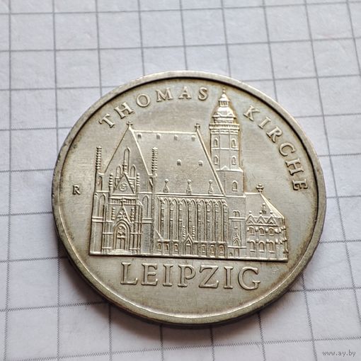 5 марок ГДР 1984г.Церковь Святого Фомы.