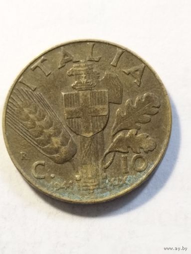 Италия 10 сентизим 1941