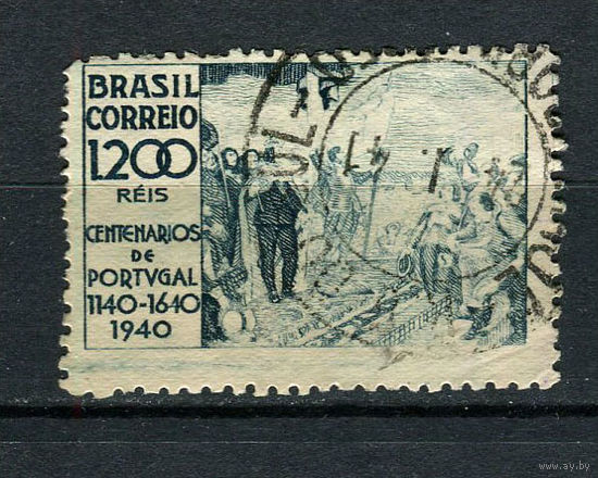 Бразилия - 1940 - 800-летие независимости Португалии - [Mi. 535X] - полная серия - 1 марка. Гашеная.  (Лот 22EP)-T2P2