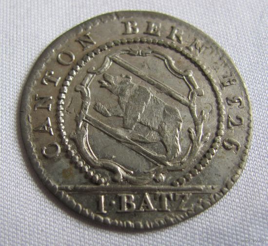 1 батцен 1826 Швейцария кантон Берн
