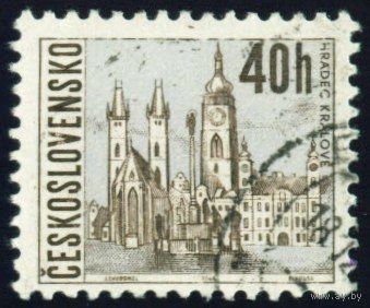 Стандартный выпуск. Города Чехословакия 1966 год 1 марка