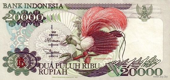 Индонезия 20000 рупий образца 1995(1997) года UNC p135c
