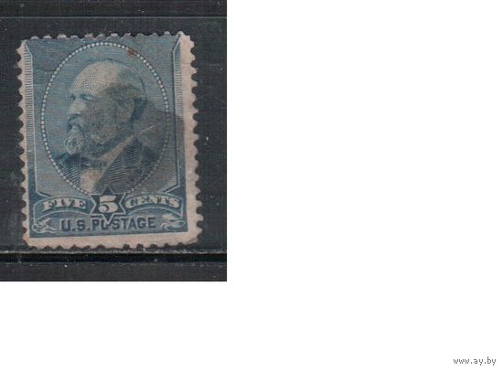 США-1888, (Мих.54), гаш.  , Стандарт, Президенты, Гарфилд(1)