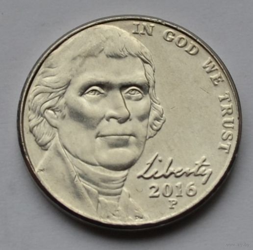 США, 5 центов 2016 г. Р