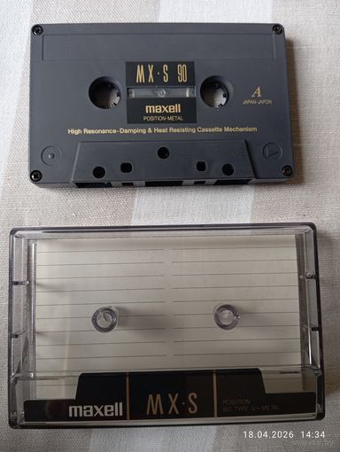 Аудиокассета Maxell MX -S 90 pre top metal