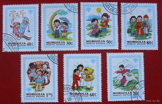 Монголия. Год ребёнка. ( 7 марок ) 1980 года. 6-3.
