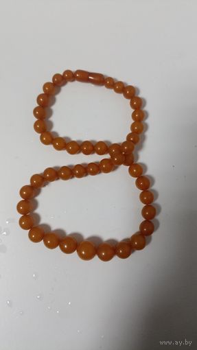 Бусы янтарь