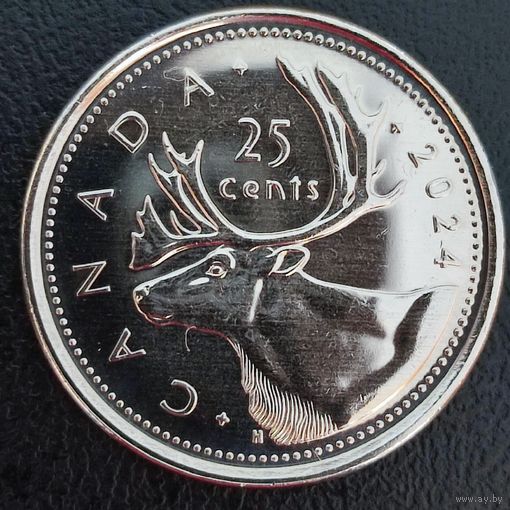 Канада 25 центов, 2024 Карл III, UNC. (1.1.2)