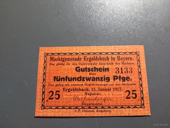 Германия 25 пфенингов 1917г (4)