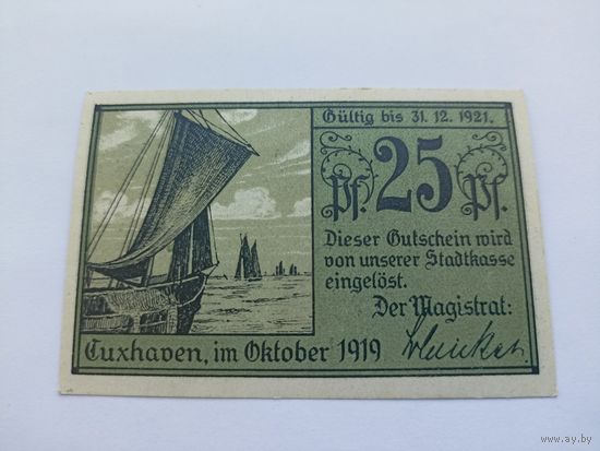 Германия 25 пфенингов 1919г (9)