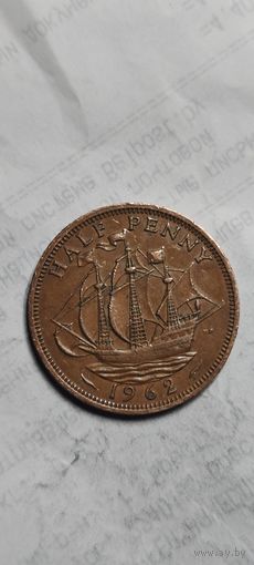 Великобритания 1/2 пенни 1962