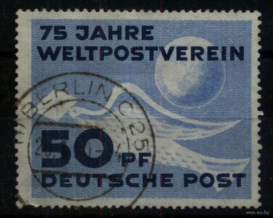 ГЕРМАНИЯ, ГДР - 1949 [Mi. 245] "75 лет Всемирному почтовому союзу (UPU)" Гашеная (DDR01)