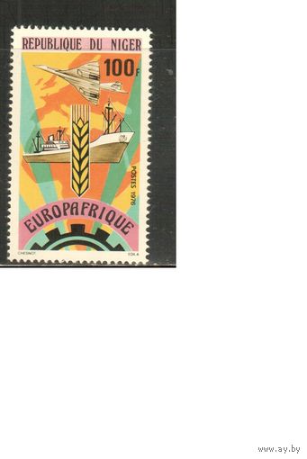 Нигер-1976 (Мих.528) ** , Самолет, Корабль, (одиночка)