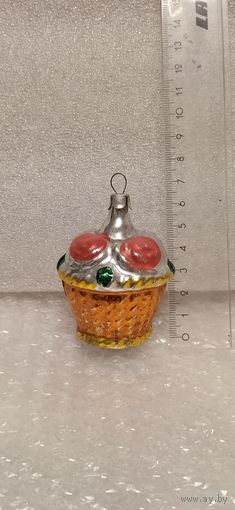 Ёлочная игрушка. Корзинка. 19-1