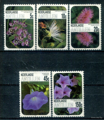 Нидерландские Антильские острова - 1985г. - цветы - 5 марок - MNH. #3-WB-69-KS-3