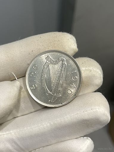 2 флорина 1940 Ирландия с рубля ! серебро ! шб